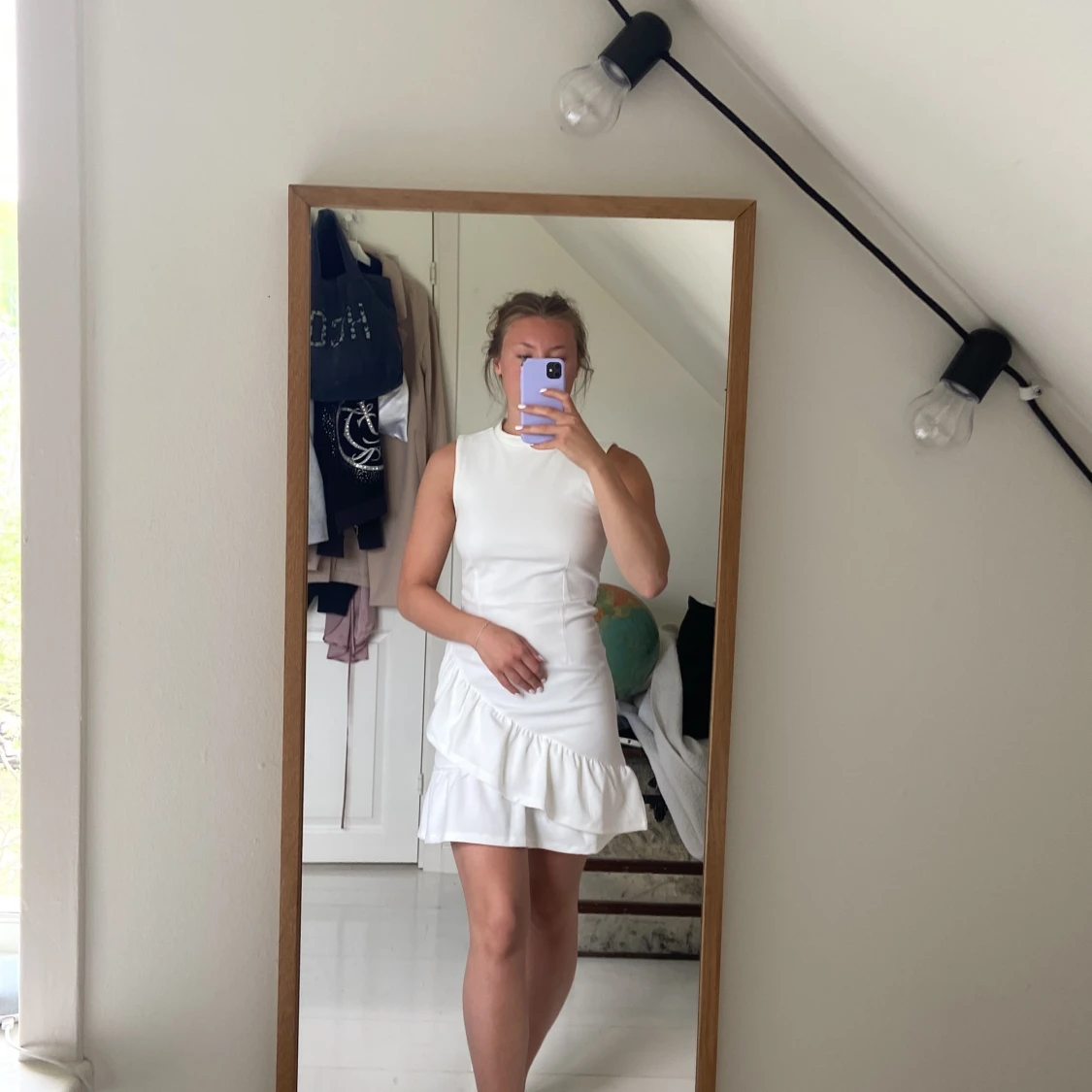 Vit klänning stl 36