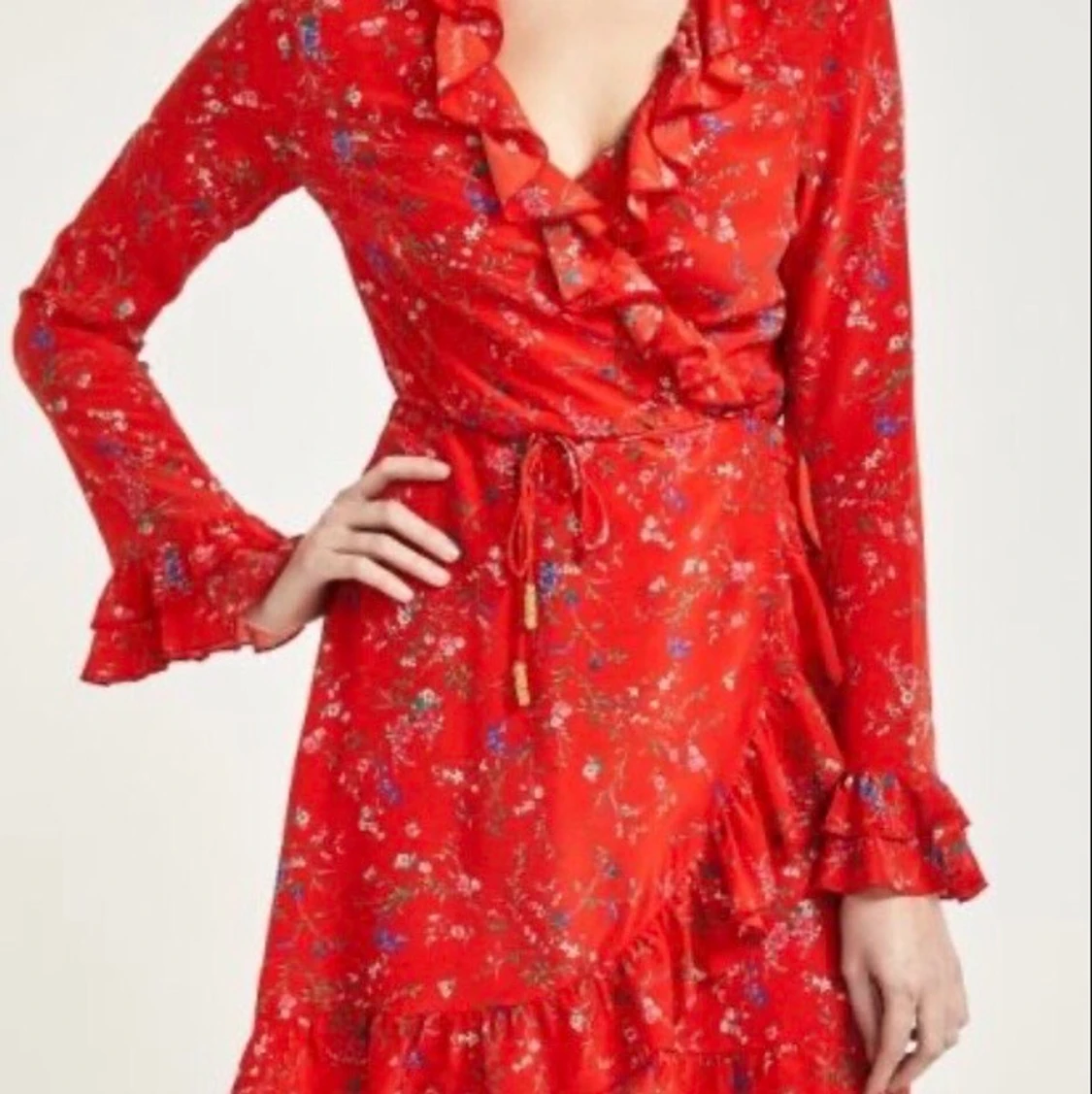 Silkesklänning paloma blue