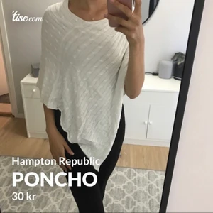 Poncho  - Köpt på Kappahl för några år sedan men aldrig använd bara testad 