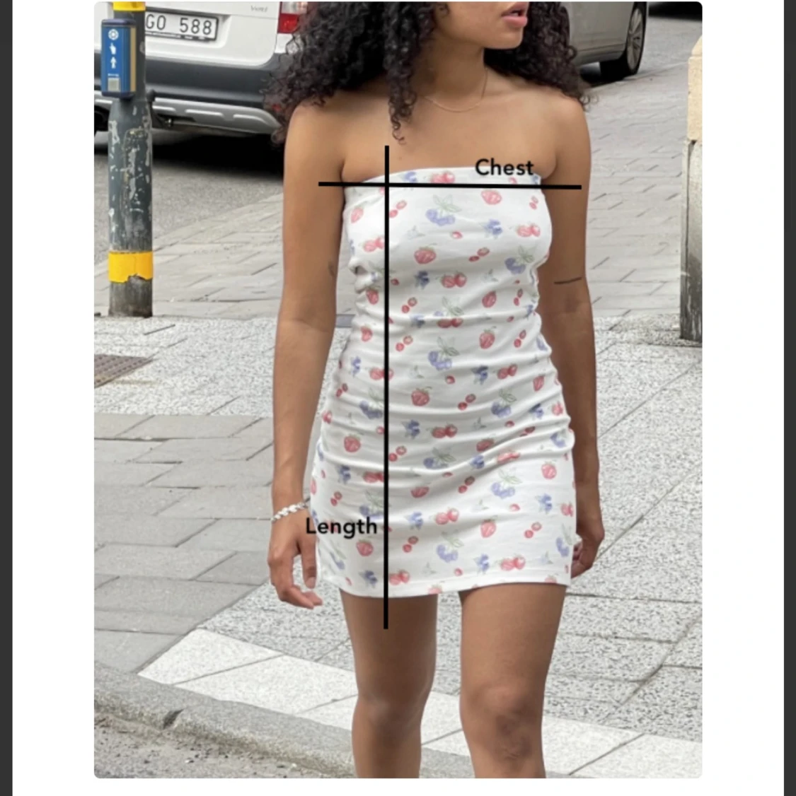 Djerf Avenue Tube Dress Black Berries - 90