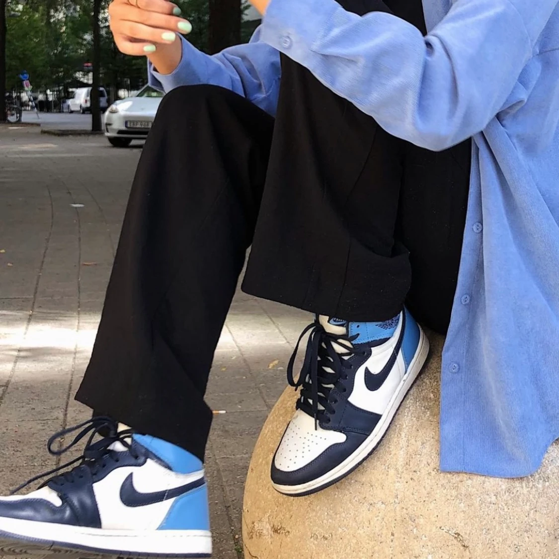 Air jordan 1 retro High, obsidian  - 90