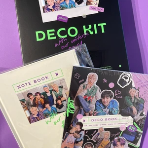 VILL SÄLJA - har en deco kit förpackning med en deco book och note book with lock till. helt oöppnad! det som är på bilderna är det enda som är med alltså. 166 kr med spårbar frakt!