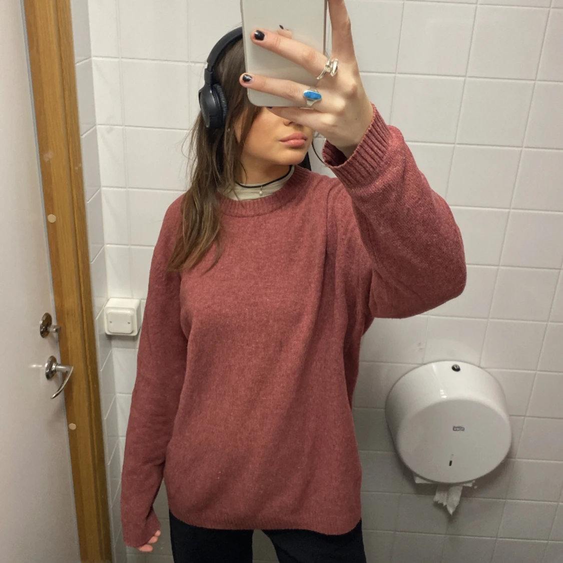 Oversized stickad tröja