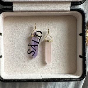 guldplaterat kristall smycke  - som ny:)