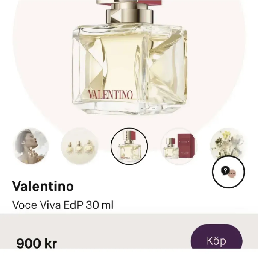 Valentino, Voce viva 30ml, knappt använd (kolla på andra bilden för att se hur mycket som är kvar) Nypris: 900kr, mitt pris: 499kr💞Säljs pga att jag har 2. Toppar.