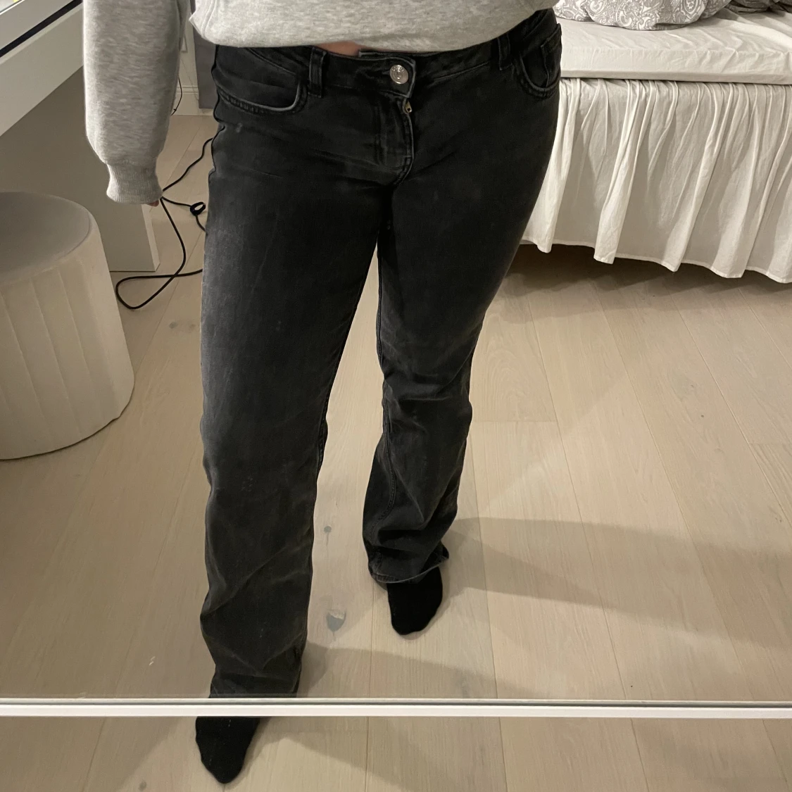 lågmidjade jeans - 91