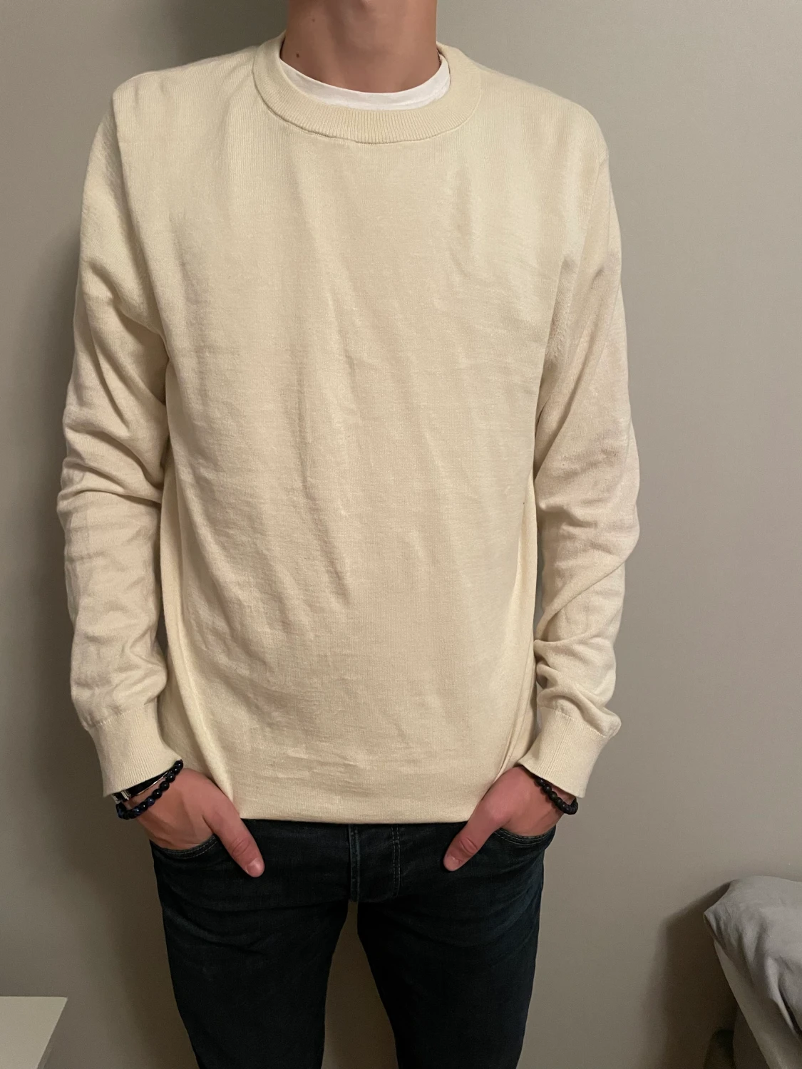 Tunn vit tröja från H&M