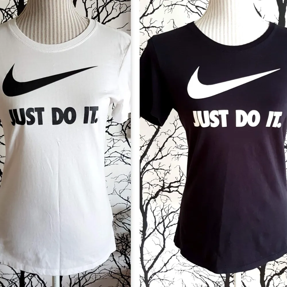 Använd 1-2 gånger ! Jättefint skick!  Finns likadant fast i svart ( toppskick)  Nike Stl S vit, inköpt på Intersport  Bomull . T-shirts.