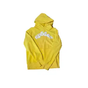 Sp5der hoodie i gul colorway Storlek Small Passar Small/Liten Medium