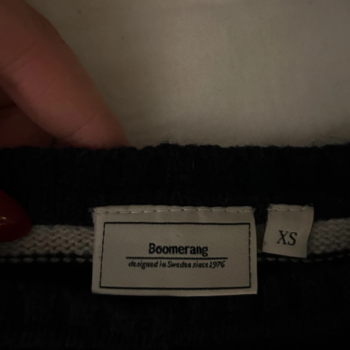 Stickad randig tröja - 91