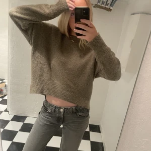 Stickad tröja💘💘 - Brun stickad tröja💘