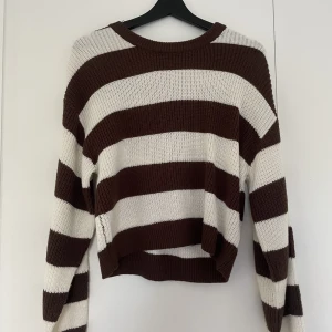 Randig stickad tröja - Randig stickad tröja från hm