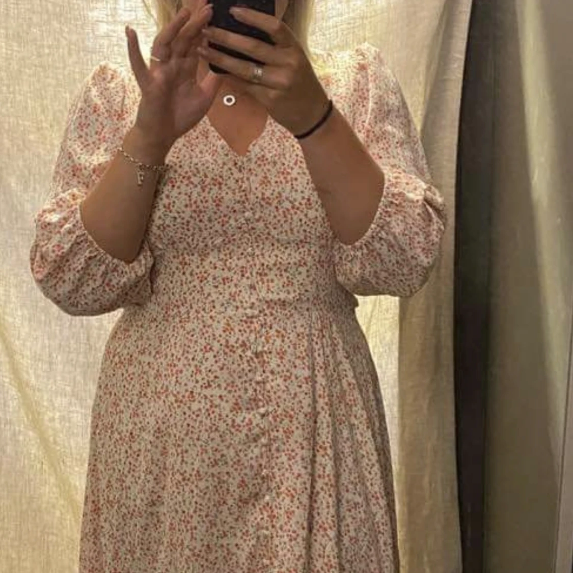 Blommig långklänning  - 91