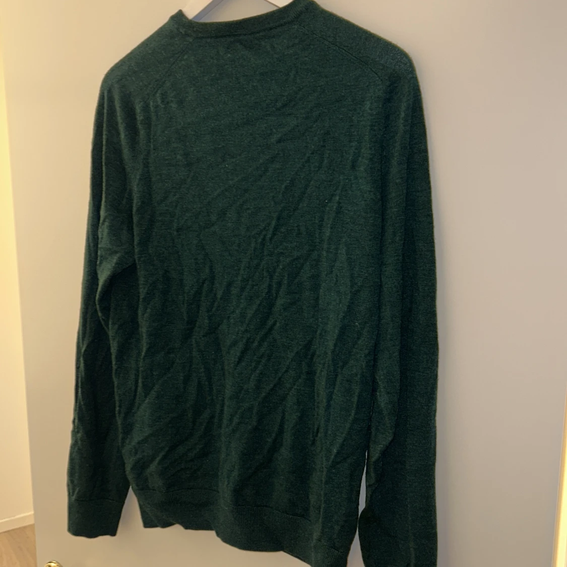 Grön Morris stickad crewneck - 90