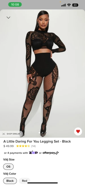 Säljare det här sättet för att den inte såg bra ut på mig als. Jag är för kort och smal så det blir ganska mycket extra tygg men om du är en medium-2xl kommer den säkert se bra ut på dig - Svart matchande sett för klubb och sexighet är du lite mer modig skulle den här passa dig.