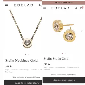 Helt nya Edblad smycken. Nypris för båda skulle blivit 649 kr. Pris kan diskuteras 💕