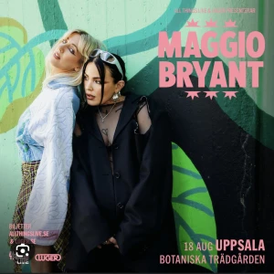 2 biljetter Veronica x Miriam  - Hej, jag har fått förhinder och säljer därmed två biljetter till Veronica Maggio x Miriam bryant nu på fredag 18 Augusti. Botaniska trädgården, Uppsala 20.00. Priset är för båda biljetterna och går att diskuteras 