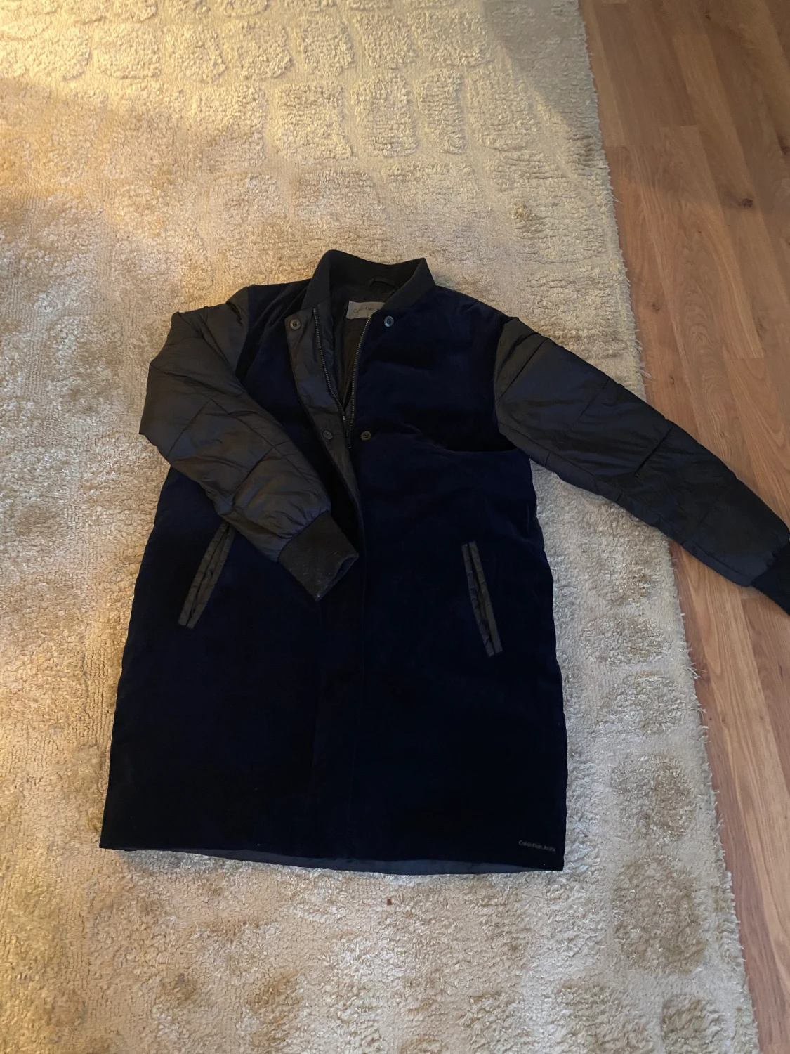 Calvin Klein Mörkblå/Svart Dam Jacka