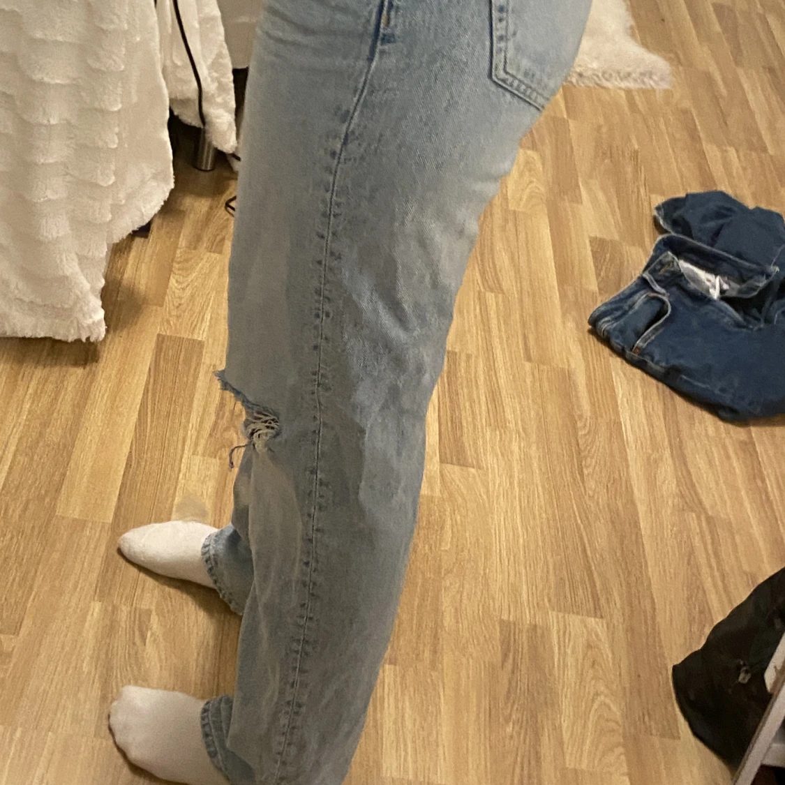 Ljusblå jeans ifrån Gina tricot💙 - 90