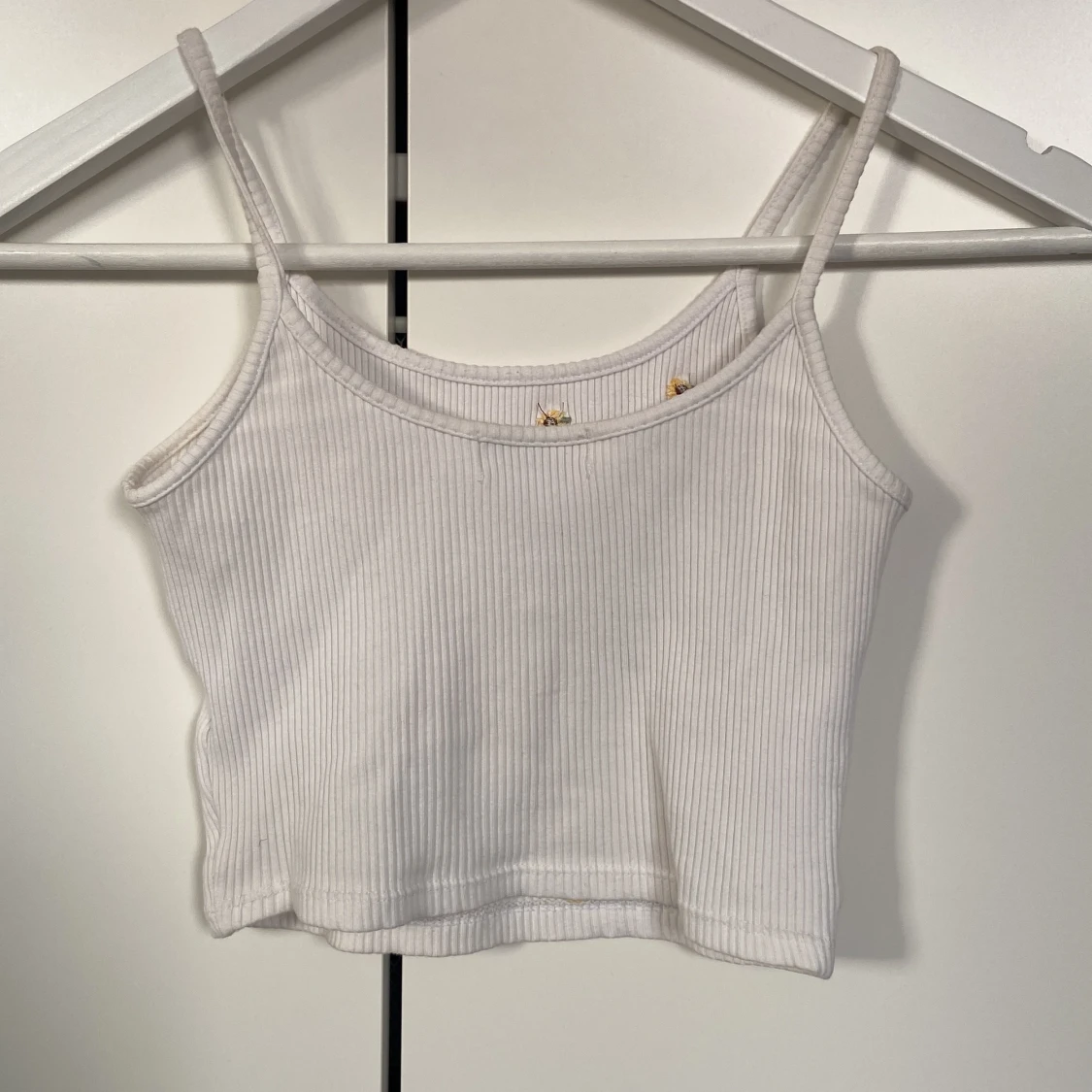 Blommigt linne/croptop - 90
