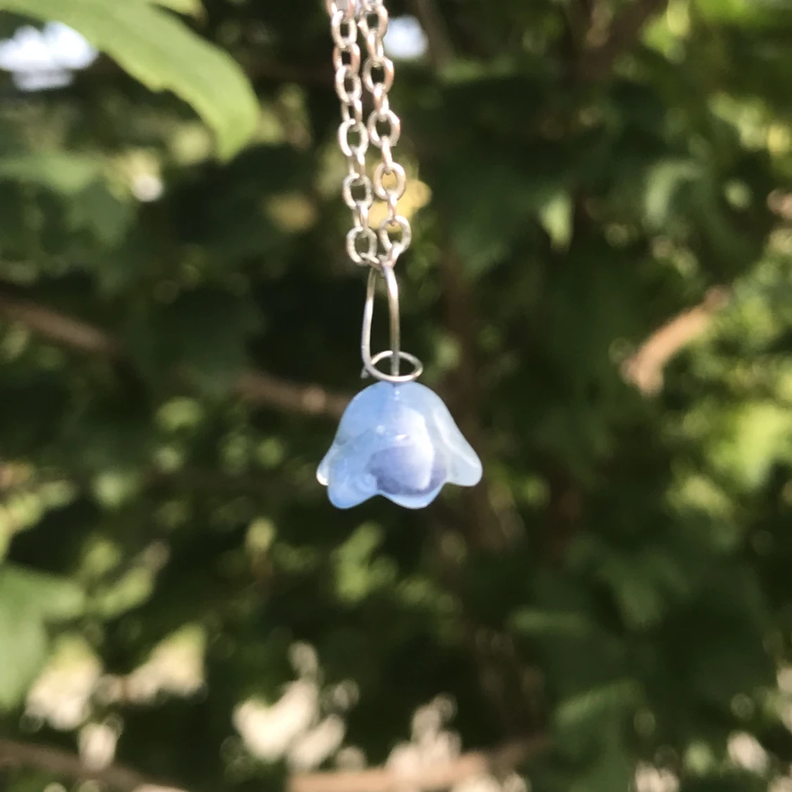 Blåklocka halsbandshänge 
