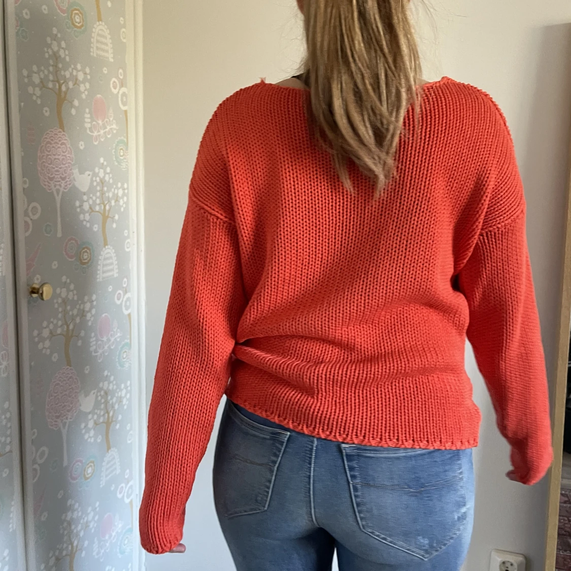 Samsoe samsoe stickad tröja orange strl S - 90