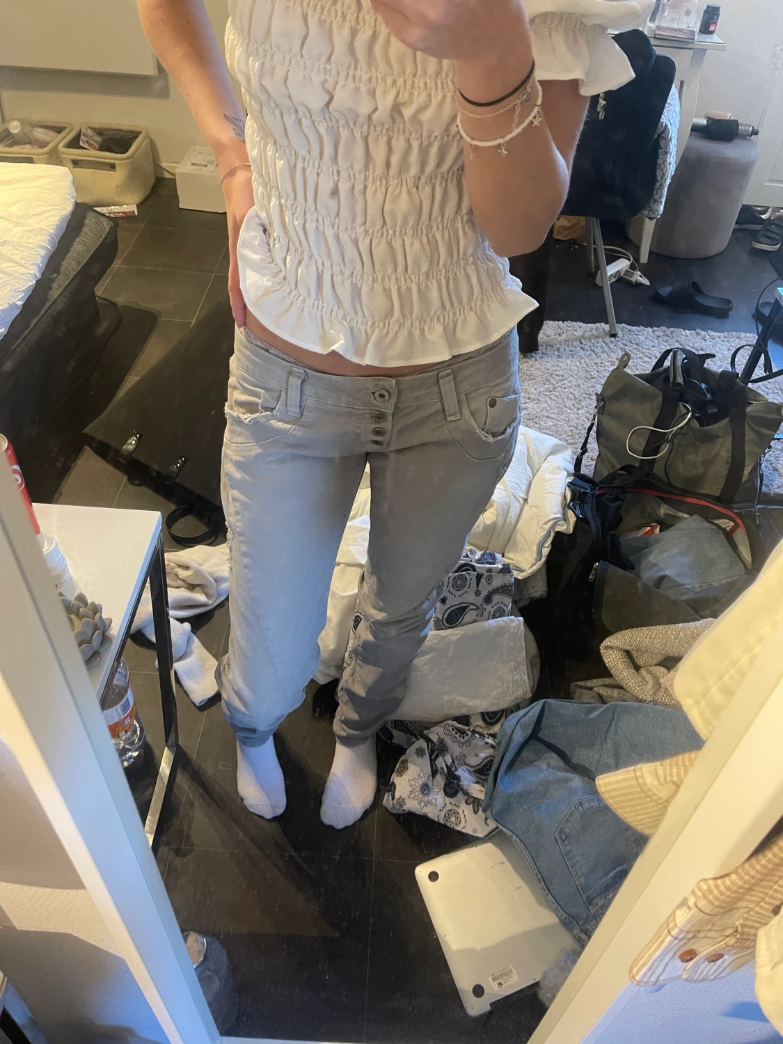 Lågmidjade jeans - 90