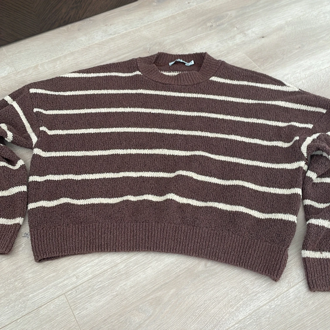 Striped knitted sweater