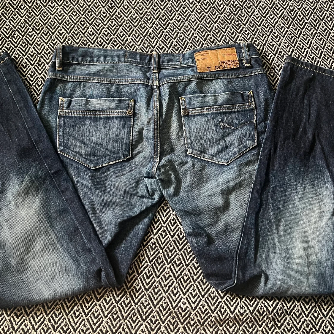 Lågmidjade bootcut jeans - 91