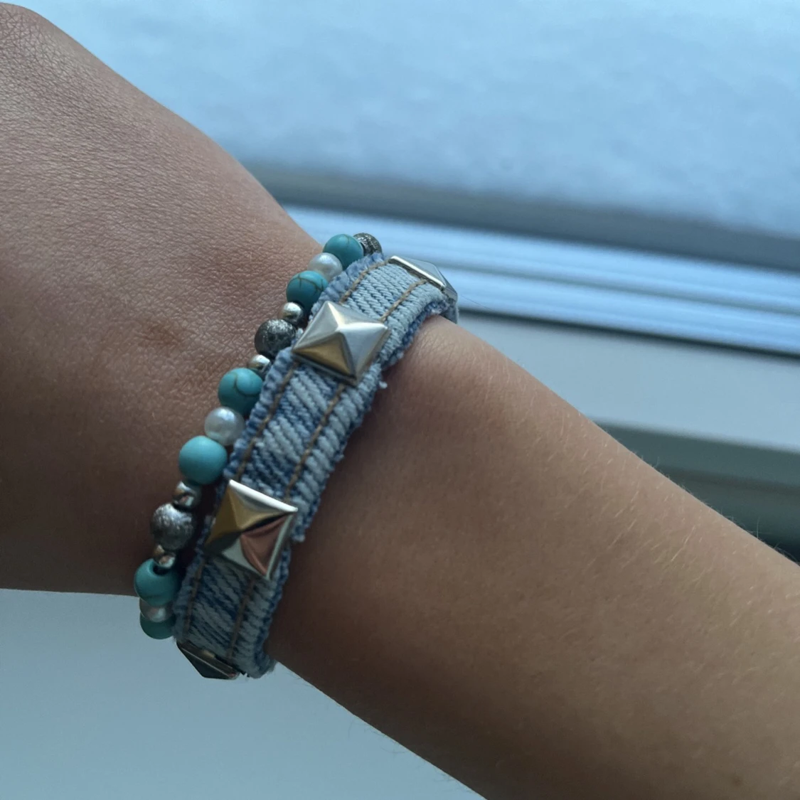 Nitarmband i jeanstyg (kolla in min profil för mera urval) - 90