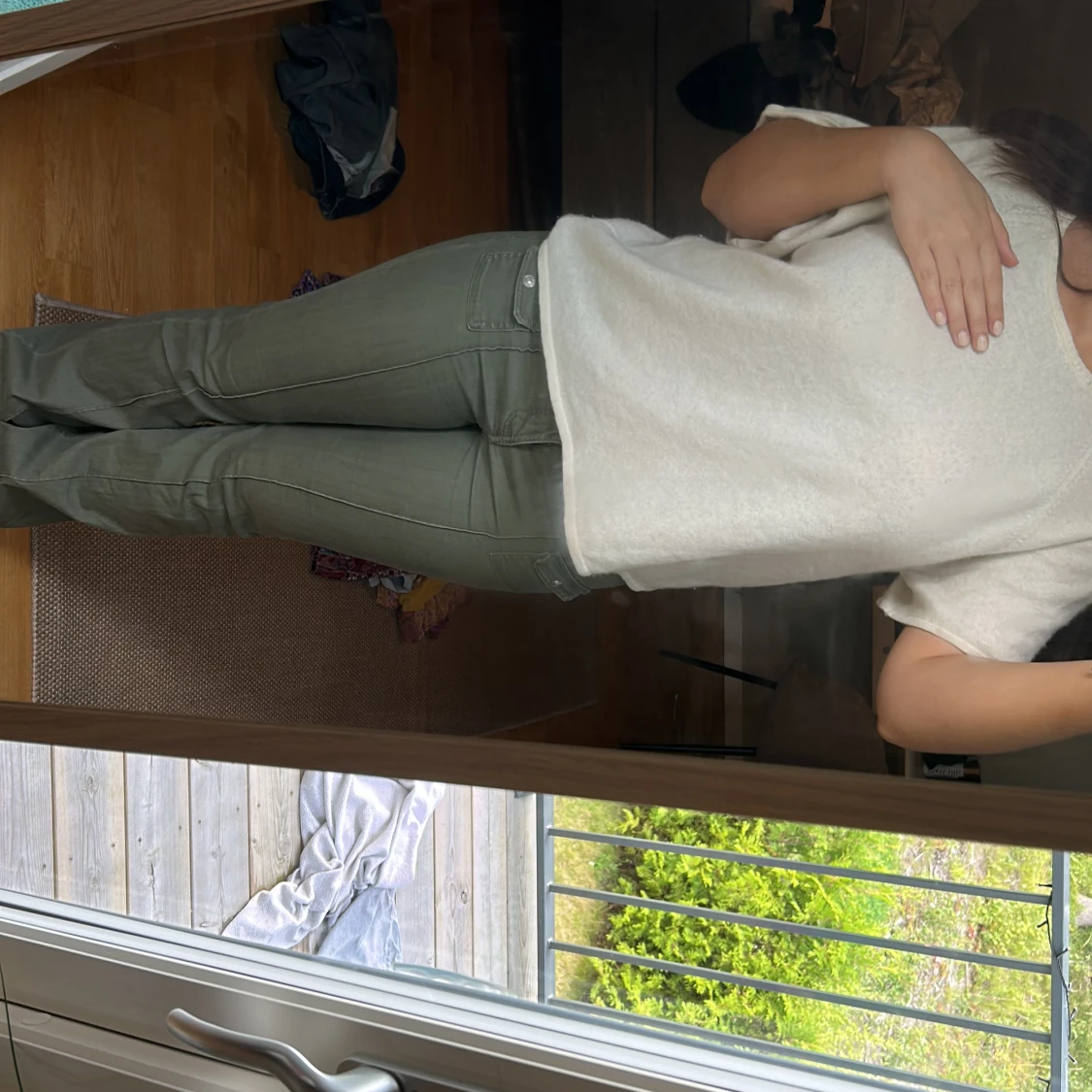 Lågmidjade gröna jeans!