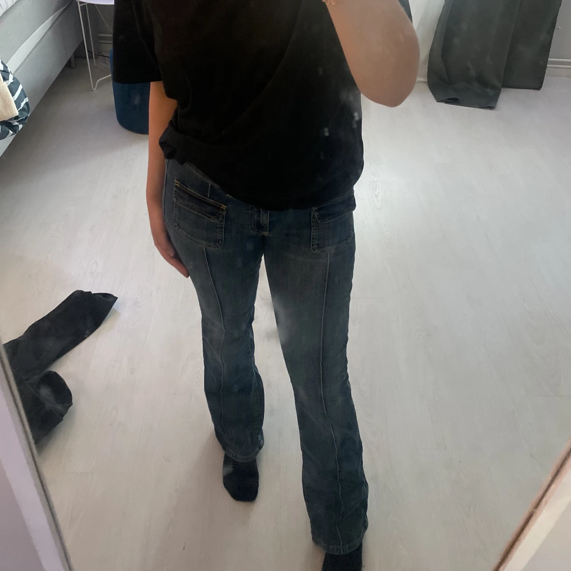 Lågmidjade jeans