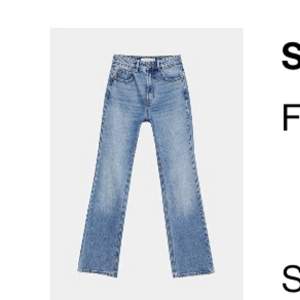 Blåa midwaist jeans i storlek 34, bara använda några få gånger💓