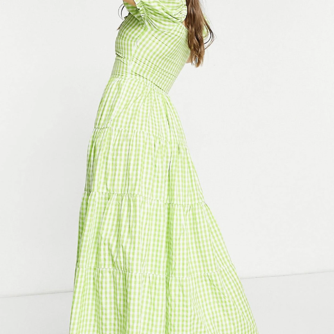 Rutig sommarklänning  - 90