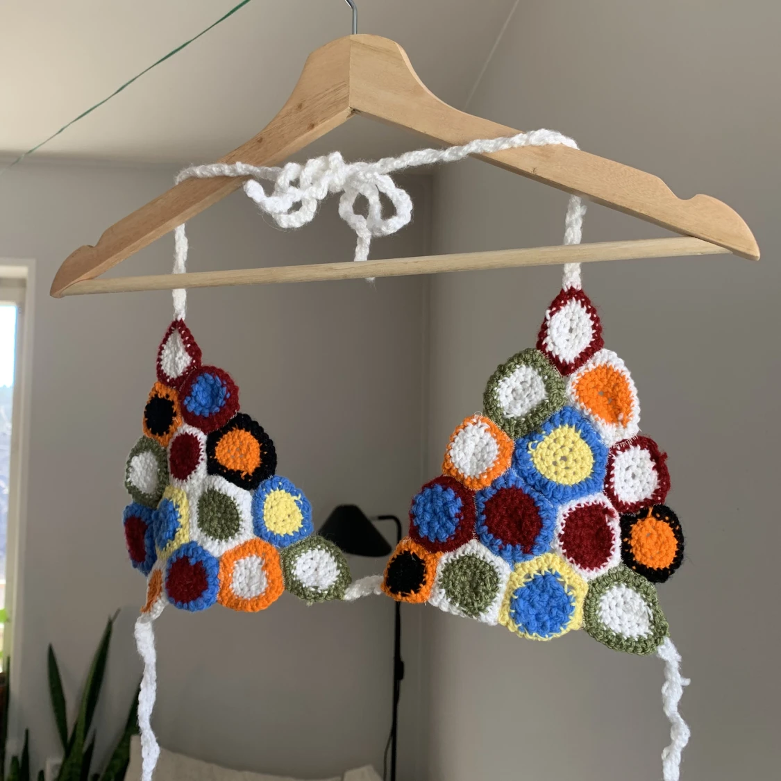 Virkad bikinitopp  - 90