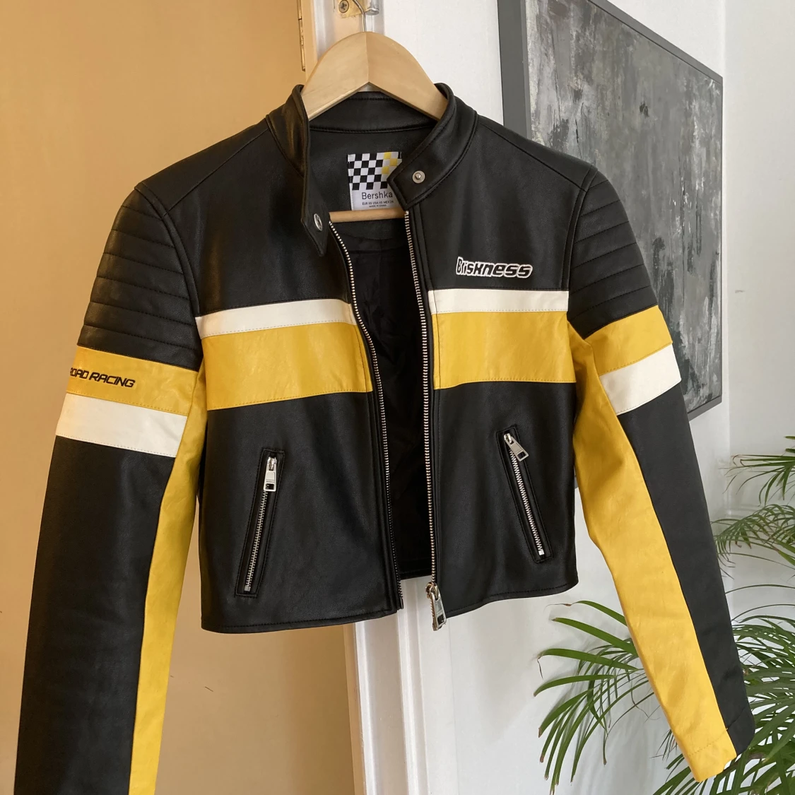 Bikerjacka Moto Motorcross Racing Racer Jacka Crop  - 90