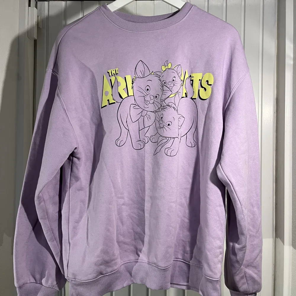 en aristocats sweater från h&m divided i storlek S. den har inga fläckar, men använd och tvättad flera gånger. fint skick!. Hoodies.