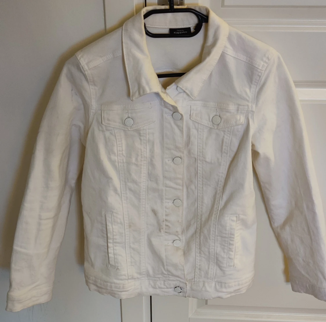 Jeans jacka vit