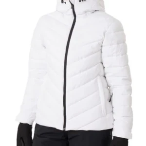 Vit dunjacka/skidjacka - Jag säljer min mckinley jacka. Den går att ha både som skidjacka och bara vanlig jacka. Den har lite sminkfläckar längst upp vid dragkedjan (se bild 3) men inget man tänker på. Luvan går över skidhjälmen nypris:1299