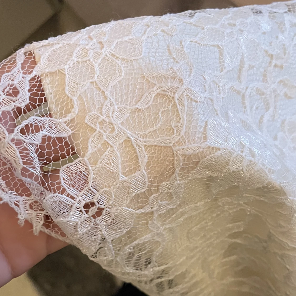 Vit spets barnklänning - 91