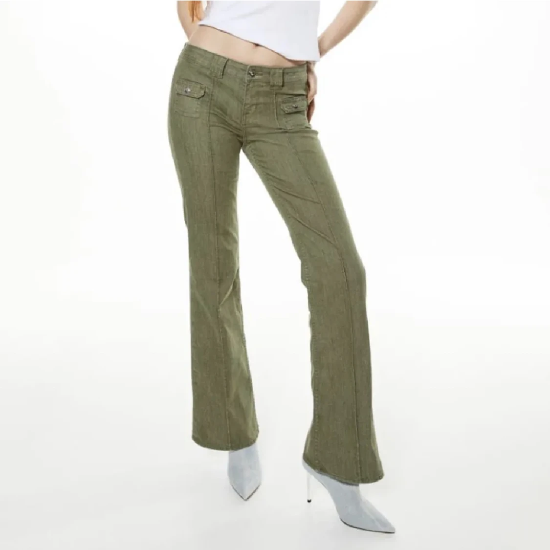 Gröna hm jeans  - 90