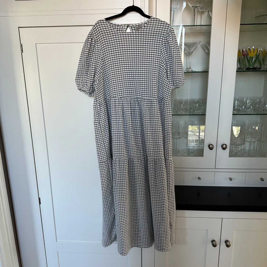 Asos Design rutig klänning smock XS