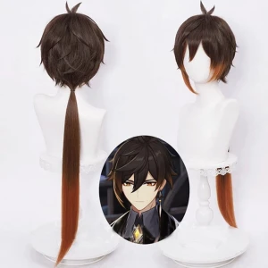 Zhongli peruk - Hejhej! Jag säljer min zhongli Peruk för runt 100kr + frakt, tar endast swish! Den är använd 2 gånger:)