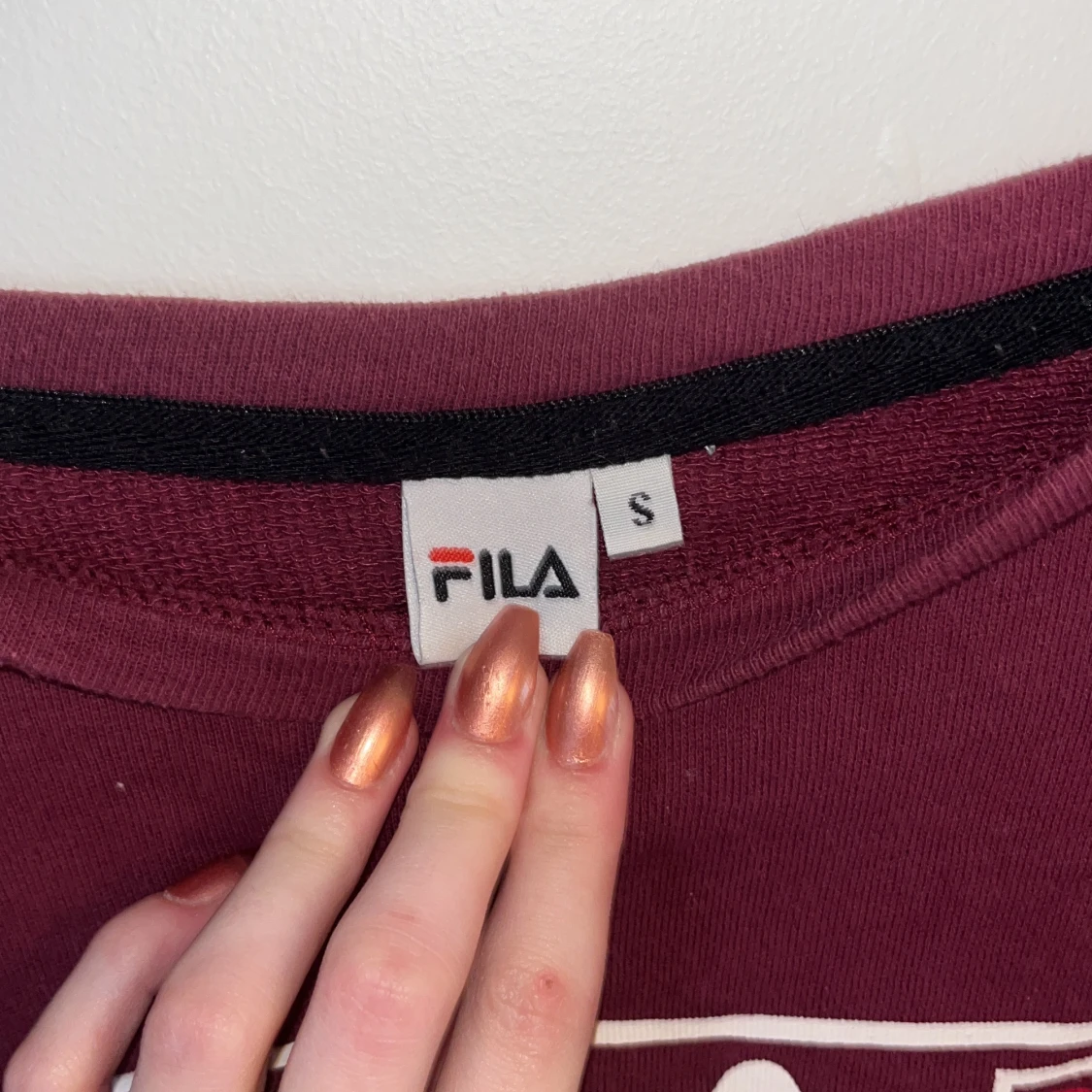 Vinröd FILA tröja - 91