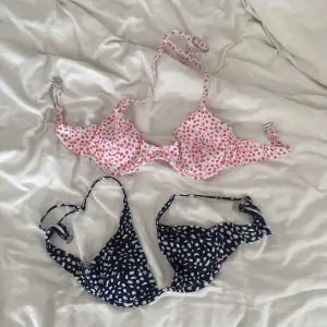 Två helt oanvända bikinitoppar från shein, storlek M i båda❣️ 40kr för 1 - 60kr för båda💜 