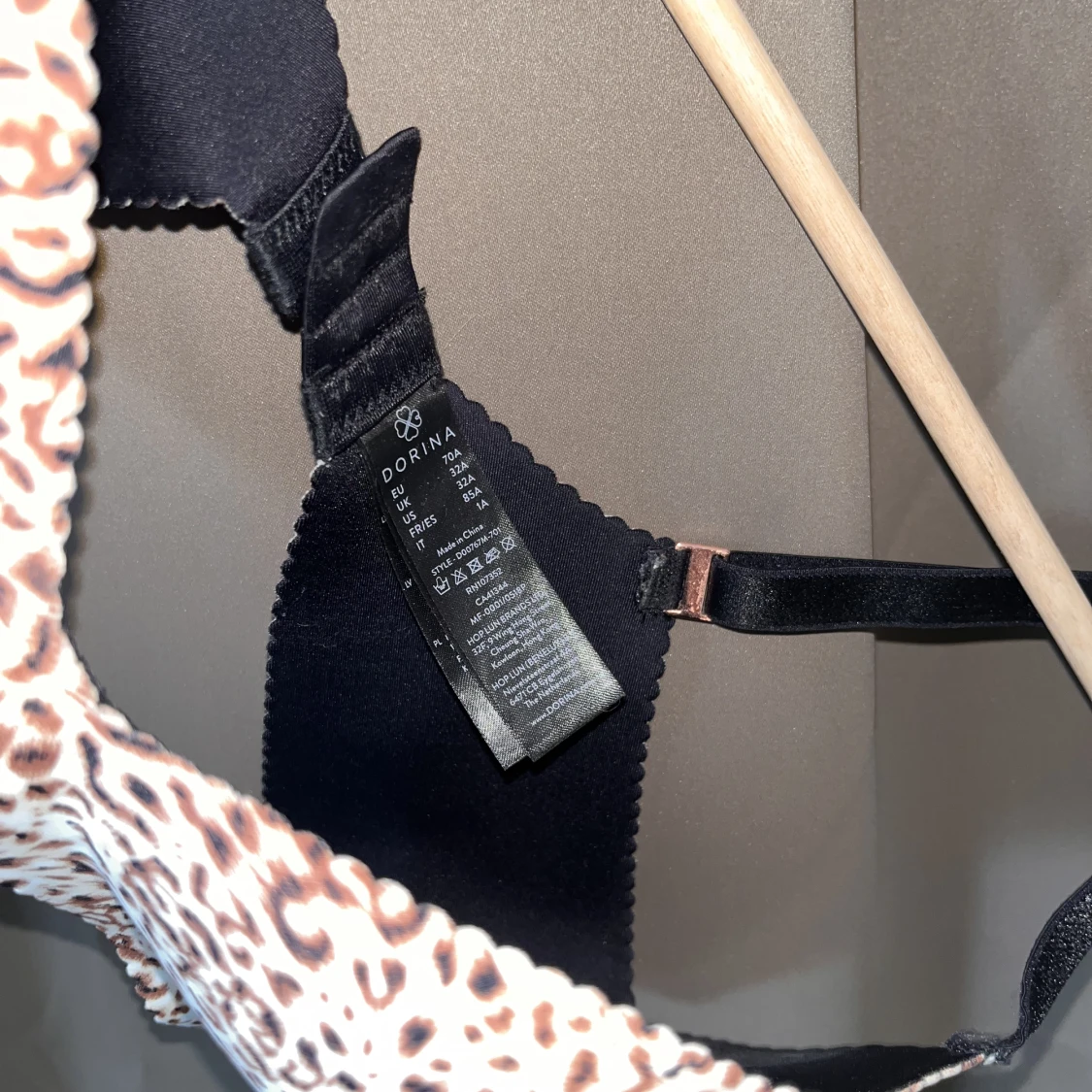 Mönstrad pushup-bh  - 91