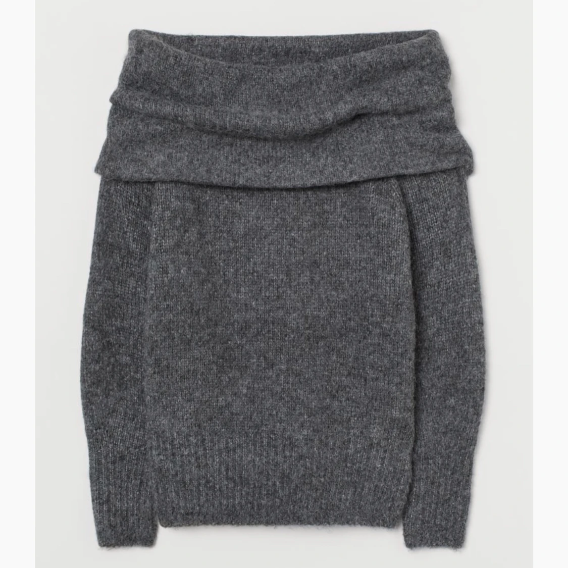 Stickad off shoulder tröja ny skick 