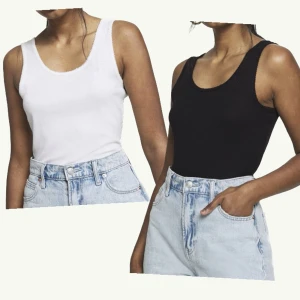  Linnen Even & Odd  - 2 stycken ribbade  linnen   1 svart 1 vit   Oanvända   Kan mötas i Uppsala 