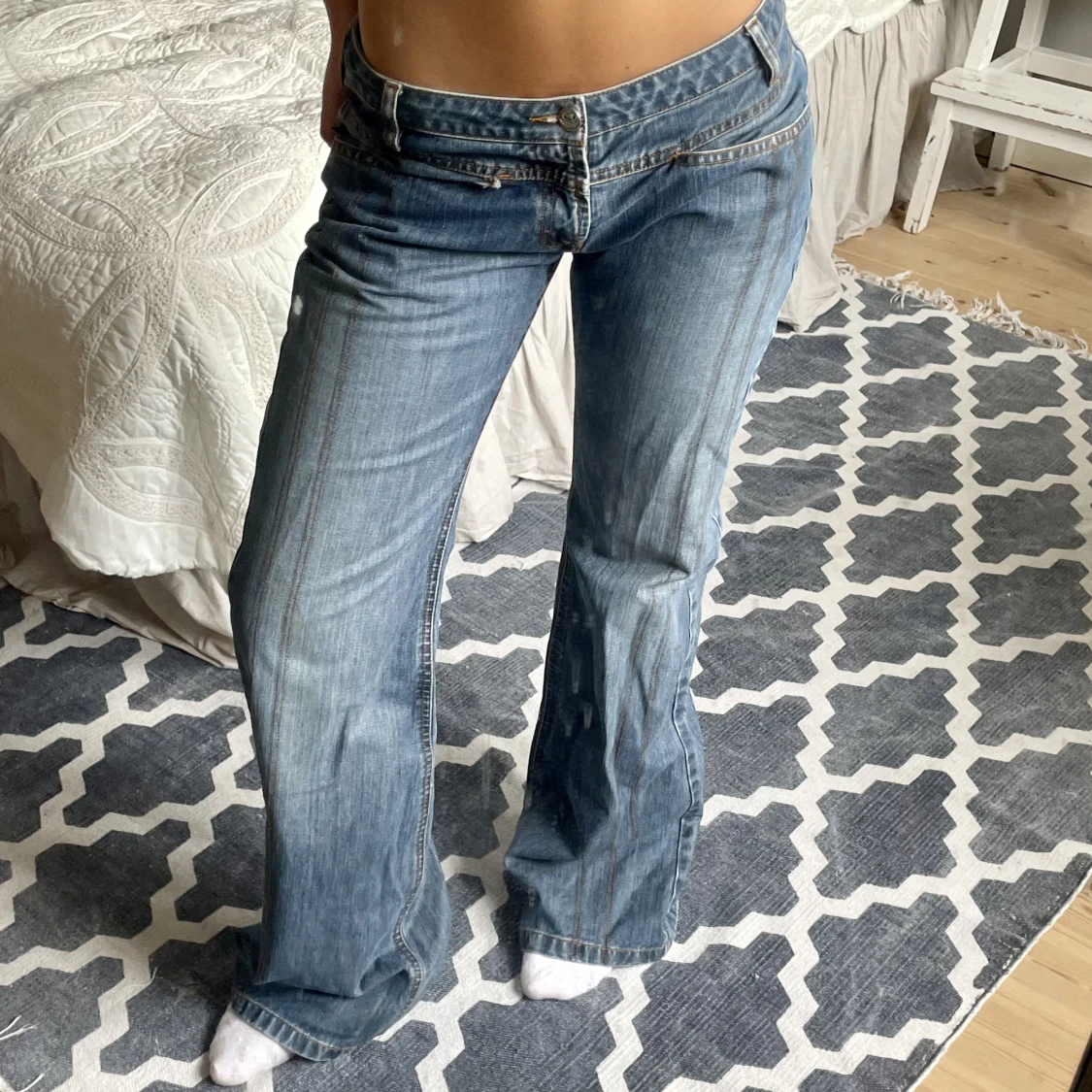 Lågmidjade jeans