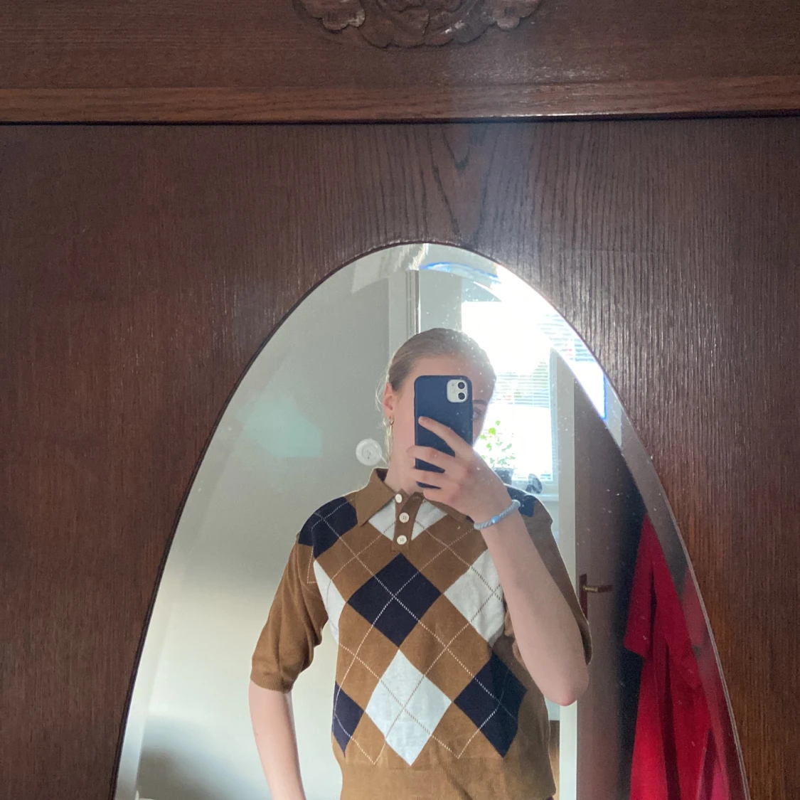 Kortärmad piké tröja - 91